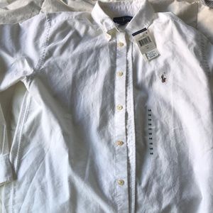 Brand new Ralph Lauren white button down